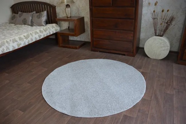 Koberec ETON strieborný kruh