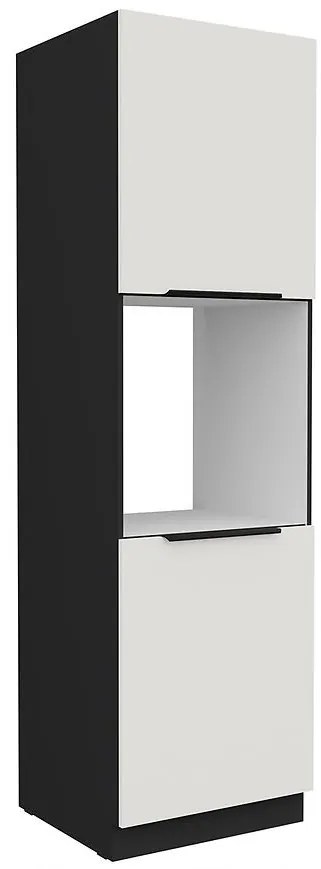 Kuchynská skrinka Aria-Wh/Bl Anti Fingerprint 60dp-210 2f