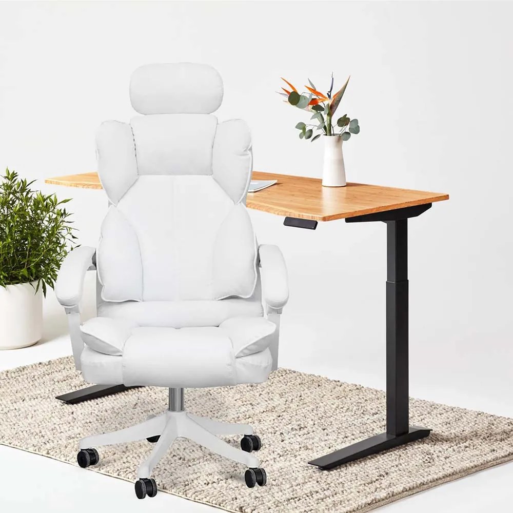 Lux riaditeľská otočná stolička, rôzne farby- biela