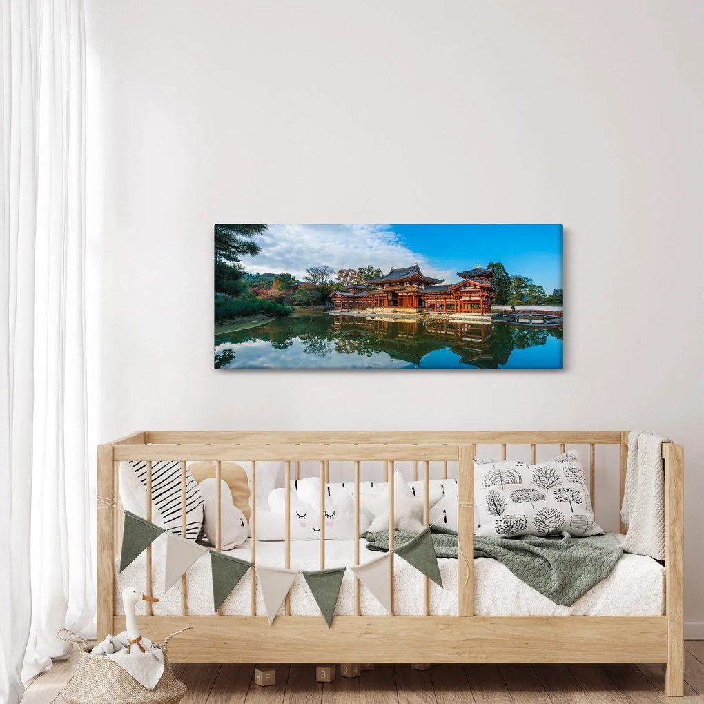 Obraz - Chrám Byodo-in, Japonsko (120x50 cm)