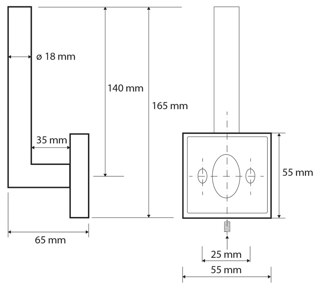 Sapho Sapho, X-SQUARE držiak toaletného papiera rezervný, chróm, XQ704
