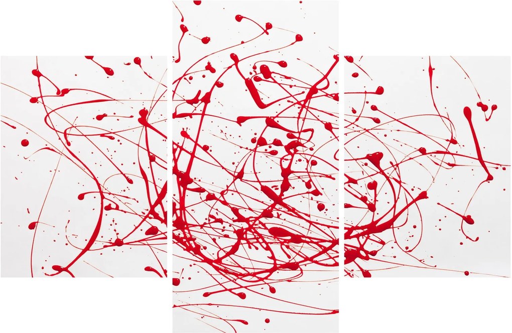 Obraz technikou Drippingu (90x60 cm)