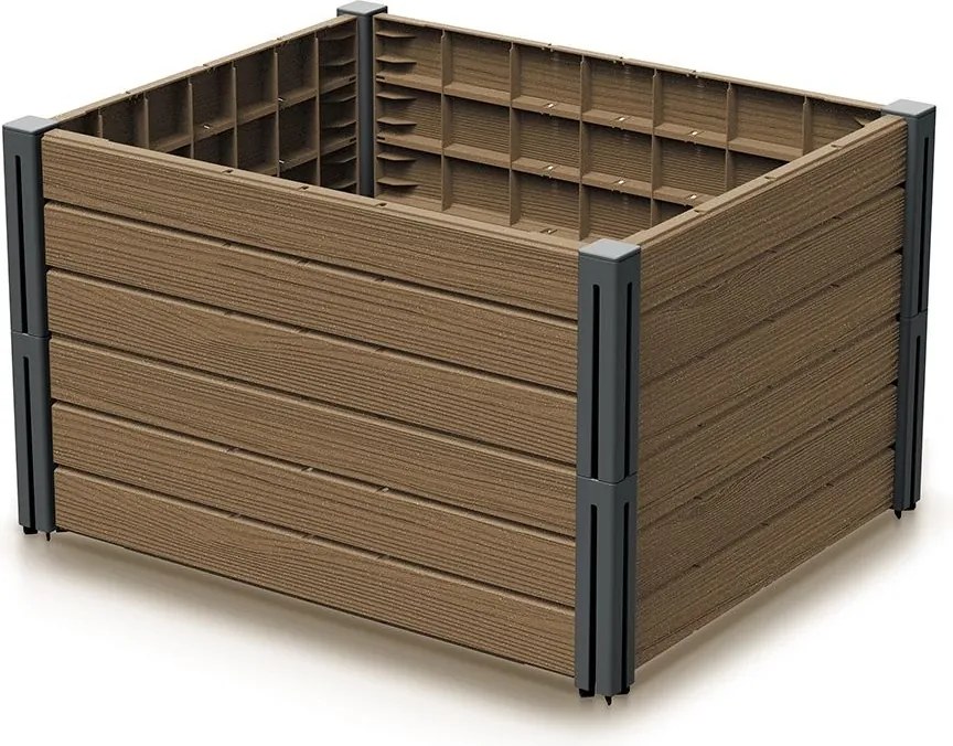 PROSPERPLAST Vyvýšený záhon, 2 ks BASE PLANT 75,6 cm, naturo ECO