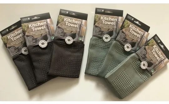 HITEKO (Smart microfiber system) Utierka na riad a sklo, extra mäkká a savá, bez šmúh PRAKTIK, mix farieb 60x40