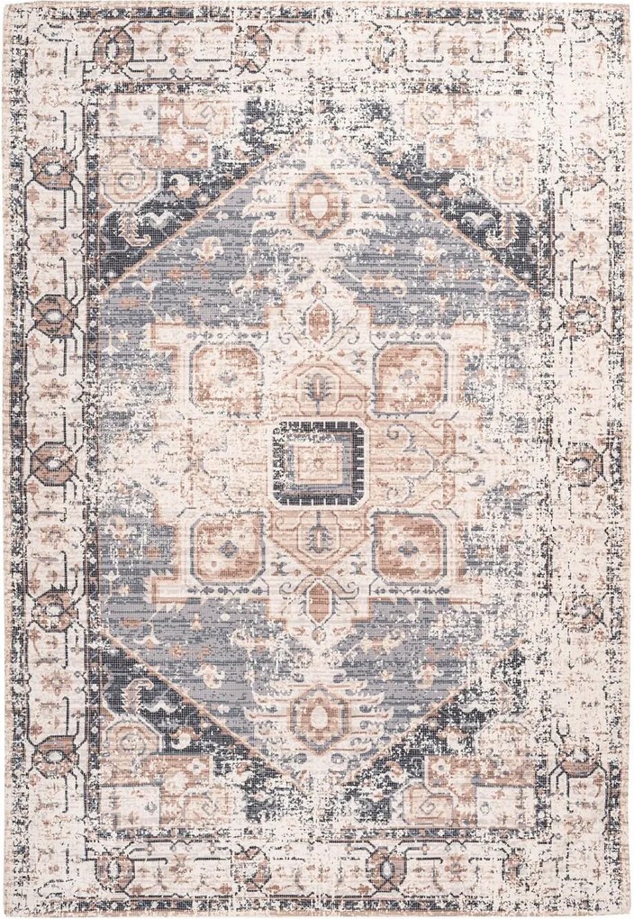 XXXLutz PLOCHO TKANÝ KOBEREC, 120/170 cm hnedá, sivá - Online Only bytové doplnky - 005937115501