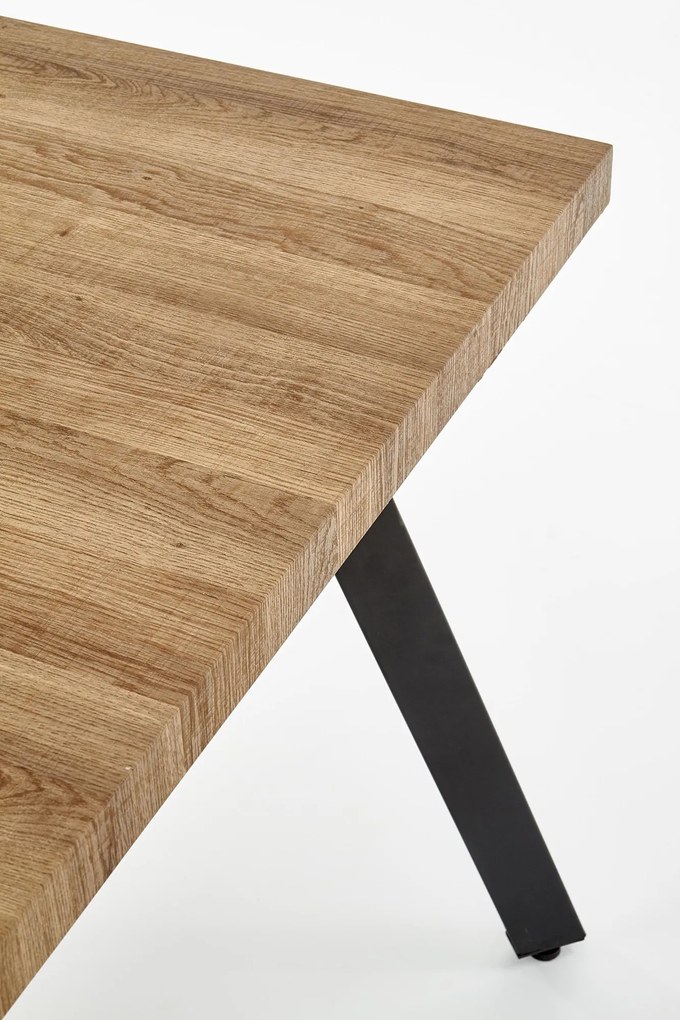 Jídelní rozkládací stůl Berlin 140/180 cm ořech/černý