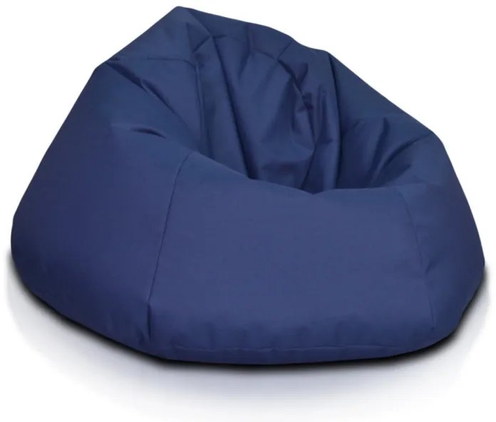 INTERMEDIC SK - Sedací vak Relax 110x70 cm | kreslo na oddych z ekokože alebo polyesteru, 300 l Farba: NC08 - Modrá tmavá (Polyester)