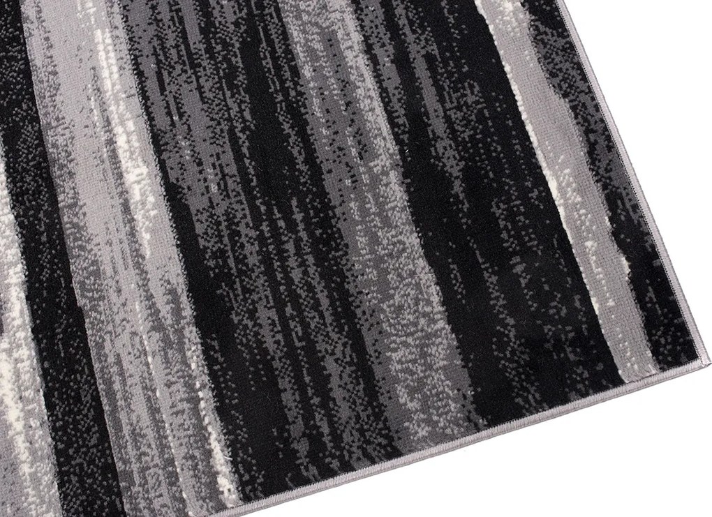 TA Koberec F809A DARK GRAY CHEAP PP CRM Čierny Obdĺžnikový Rozmer: 120x170 cm