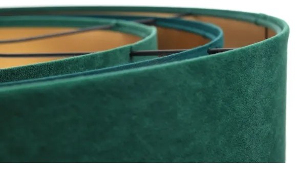 Luster na lanku TRINITI 1xE27/60W/230V zelená/zlatá