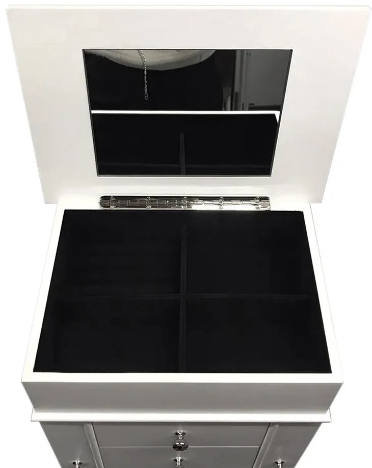 Skrinka na šperky, biela