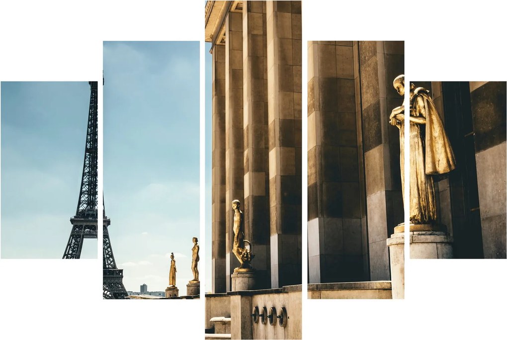 Obraz z Trocaderského námestia, Paríž (150x105 cm)