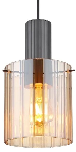 Globo 15904HA - Luster na lanku TULIVAR 1xE27/40W/230V pr. 18 cm hnedá