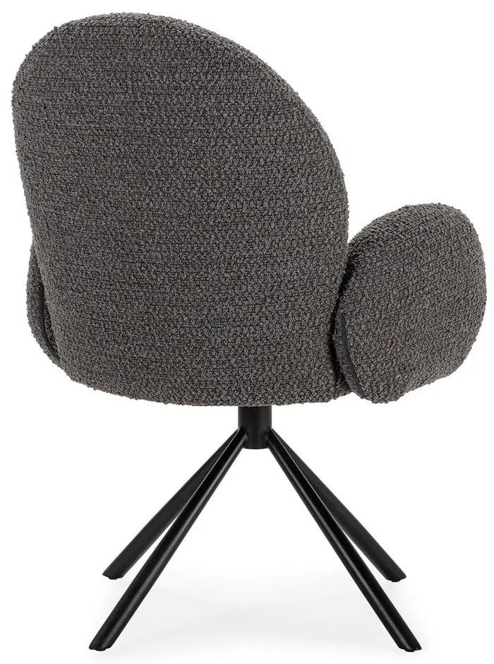 Tmavosivé kreslo Dario – Marckeric