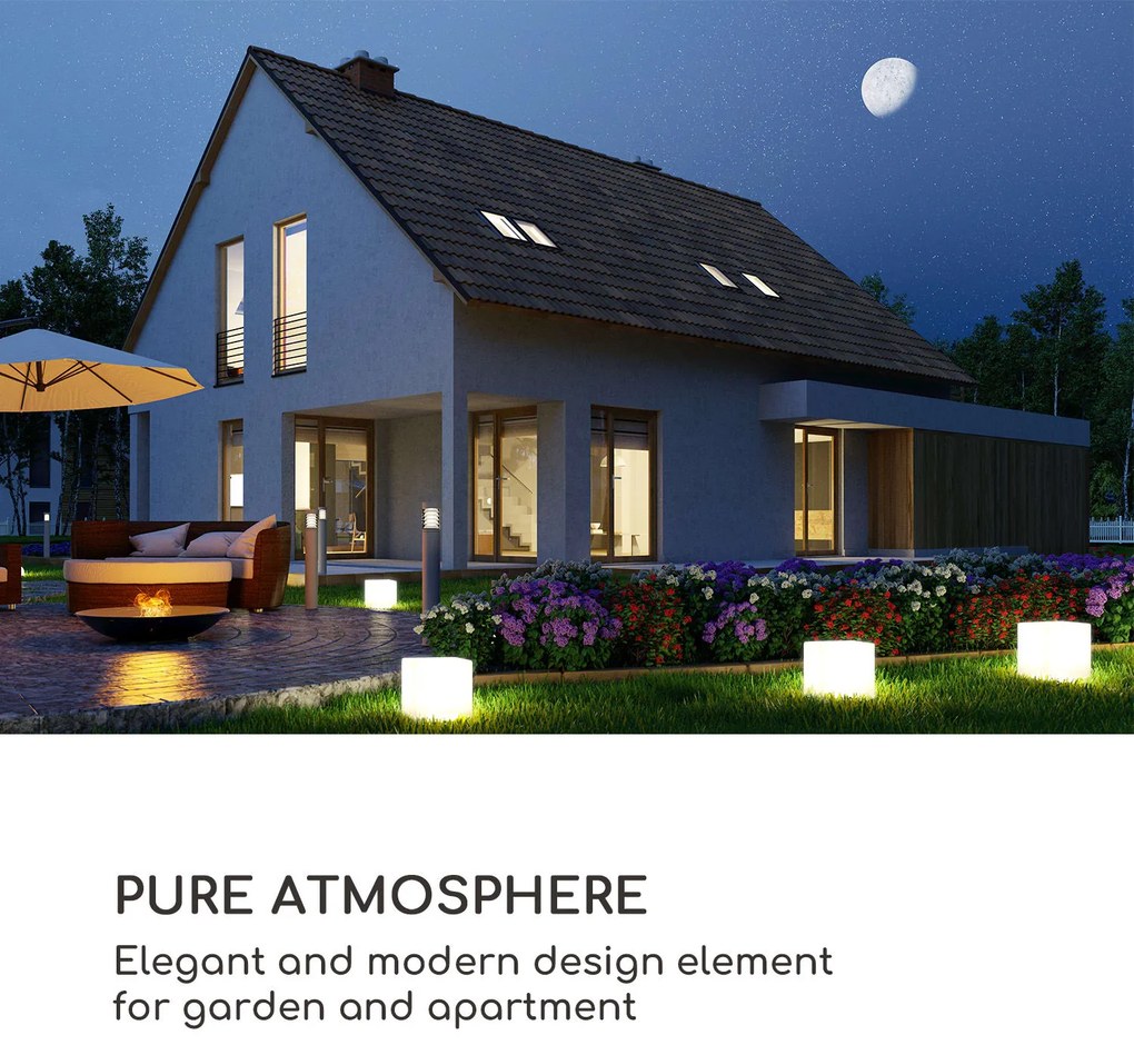 Blumfeldt Shinecube XL, svietiaca kocka, 40 x 40 x 40 cm, 16 LED farieb, 4 svetelné režimy, biela