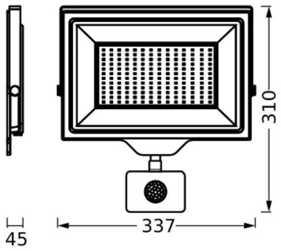 Ledvance - LED vonkajší reflektor so senzorom FLOODLIGHT LED/150W/230V IP44