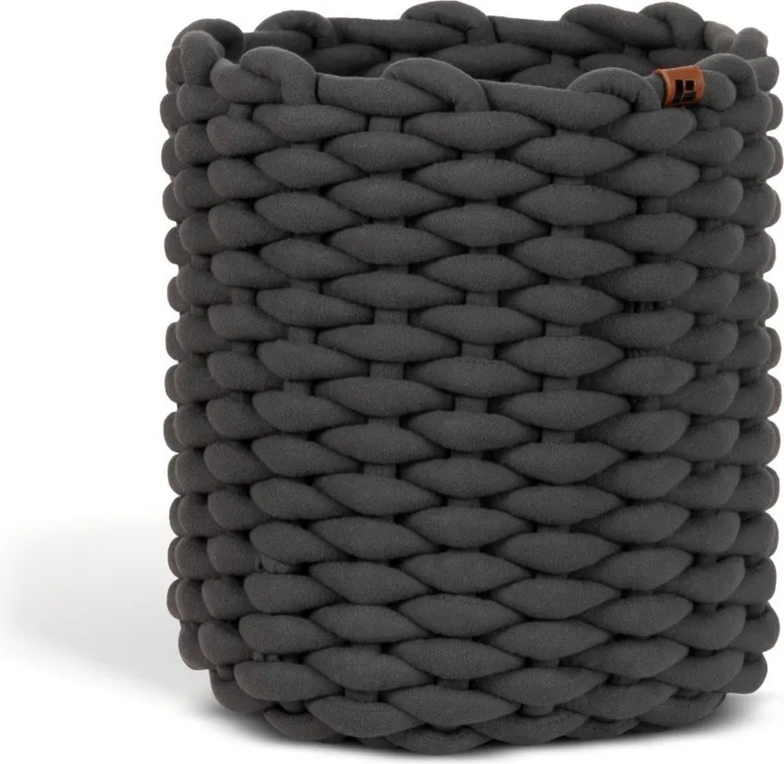 Látkový košík ø 25x25 cm Peach Skin Round M – Bigso