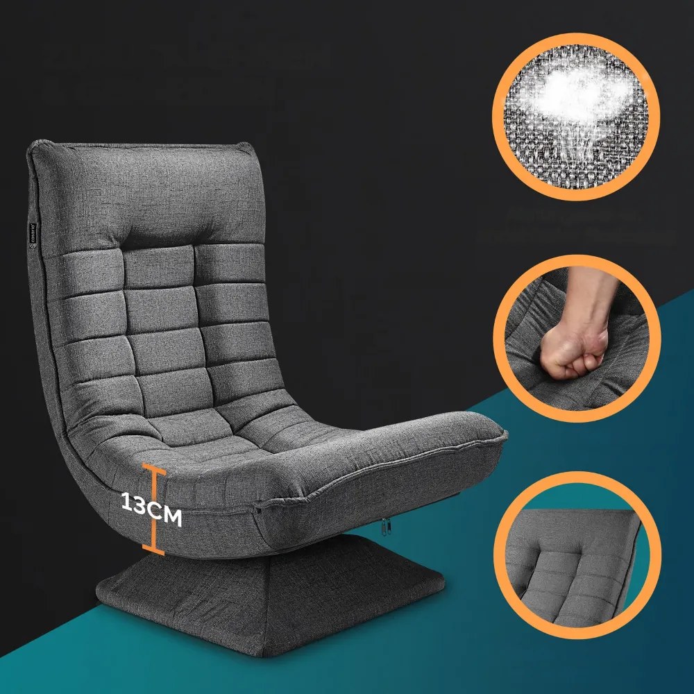 Leňoška ABERDEEN, 87x60x105cm, šedá Casaria