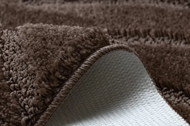 Sada kúpeľňových koberčekov SUPREME WAVES vlny, hnedá