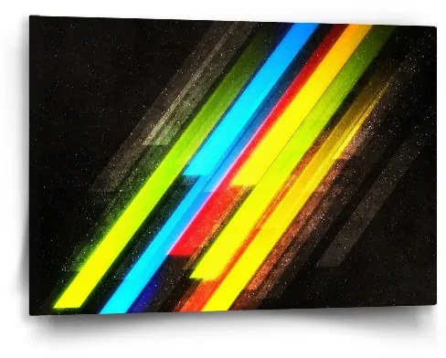 Sablio Obraz Pruhovaná abstrakcia - 60x40 cm