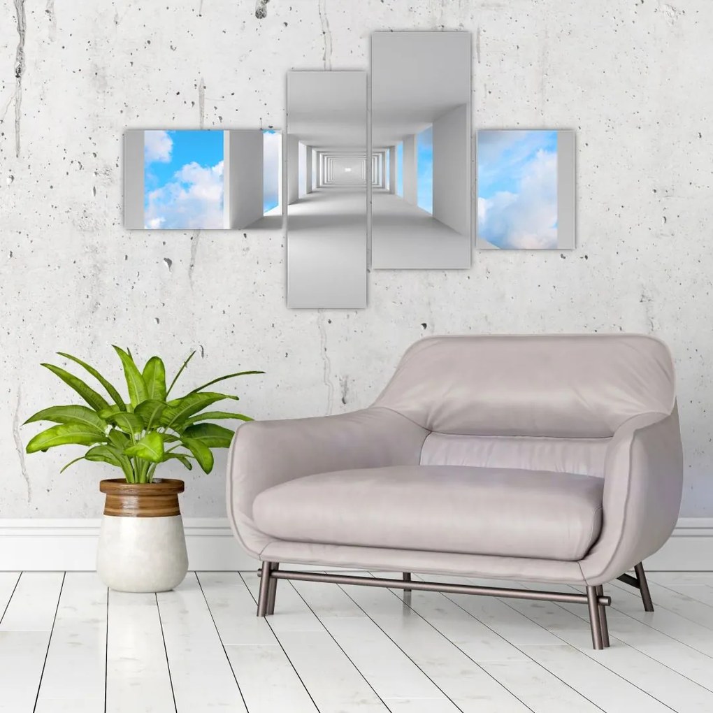 Presklená chodba - obraz