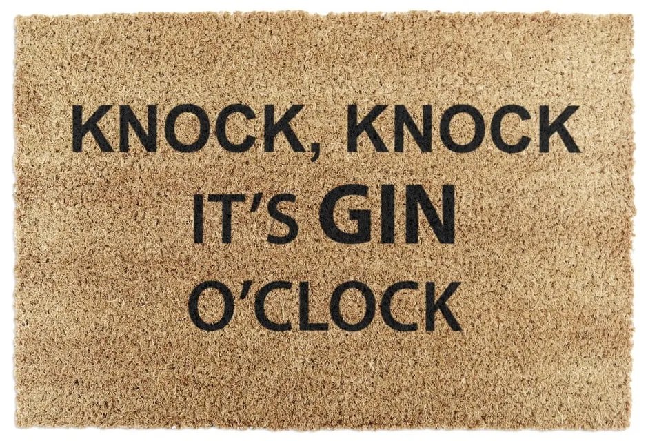 Rohožka z kokosového vlákna 40x60 cm Gin O'Clock – Artsy Doormats