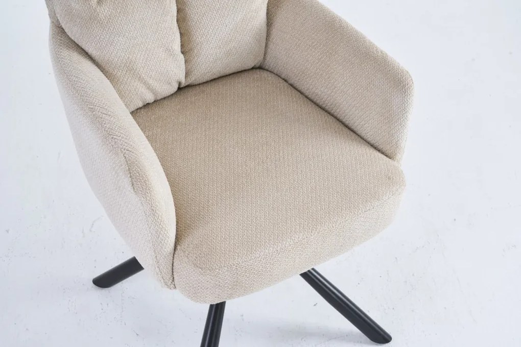 Jedálenská stolička Stephanie, béžová látka