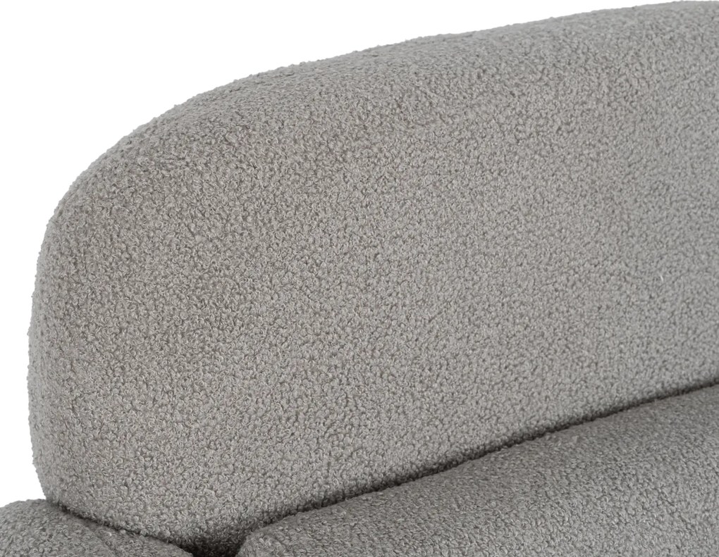 Relaxačné kreslo VARENO – sivé bouclé