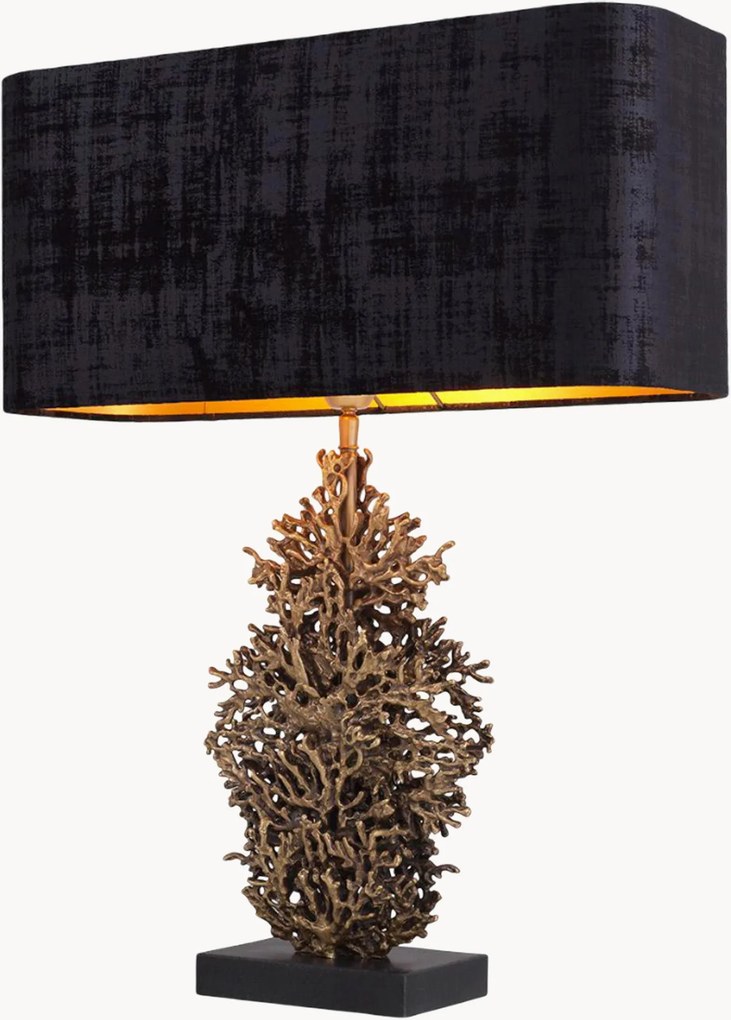 Stolová lampa na mramorovom podstavci Corallo