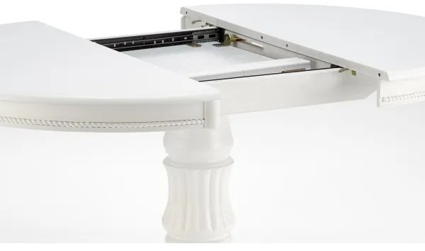 Rozkladací jedálenský stôl WILLIAM biely