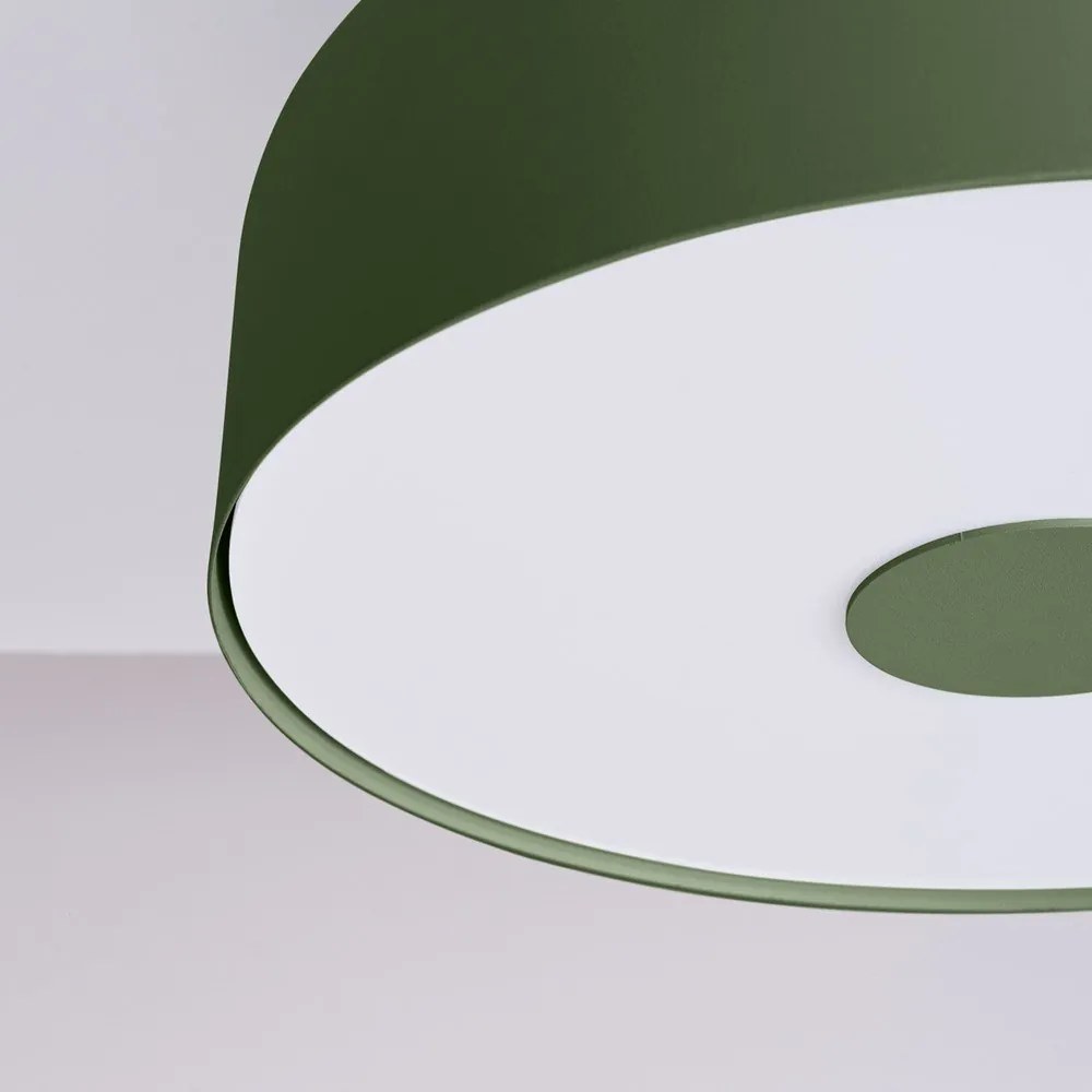 Zelené stropné svietidlo Blacko – Sollux