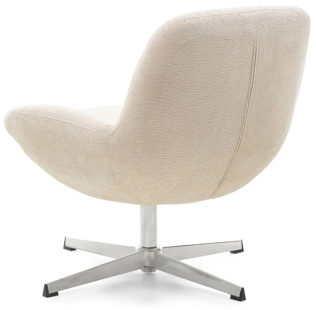 Otočné relaxační křeslo LUNNO béžové