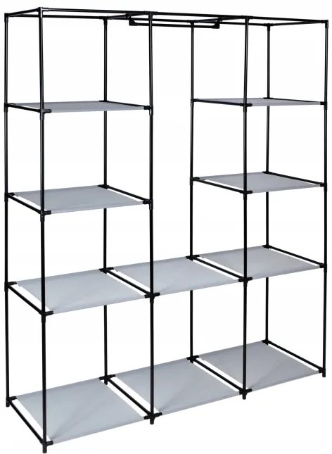 Šatníková skriňa MIRA MAXI sivá