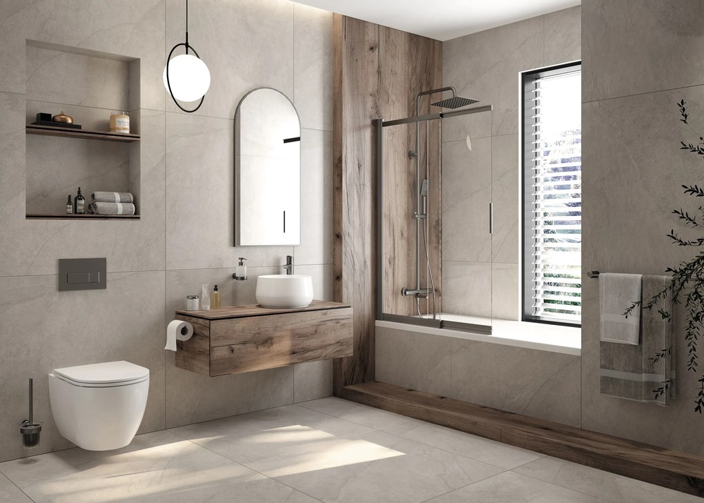 Deante Deante, ovládacie tlačidlo pre skryté rámy, dvojité splachovanie, grafitová, DEA-CST_D51P