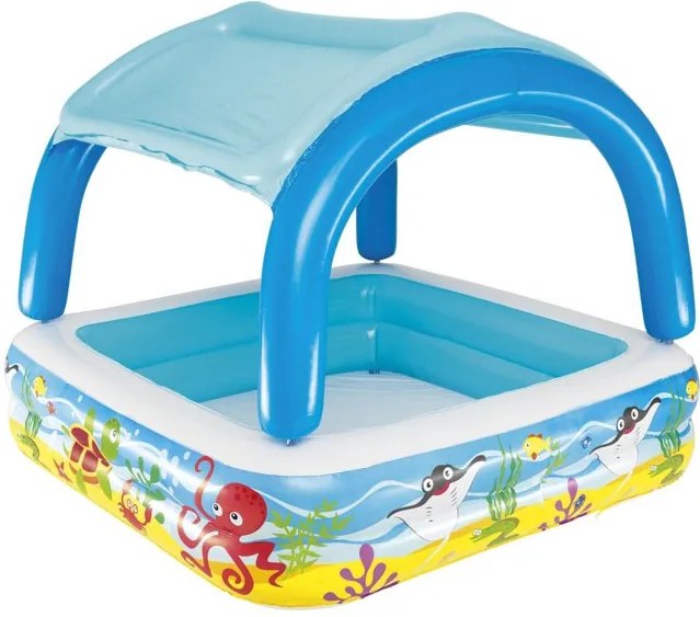Detský nafukovací bazén so strieškou 140 x 140 x 114 cm Bestway 52192