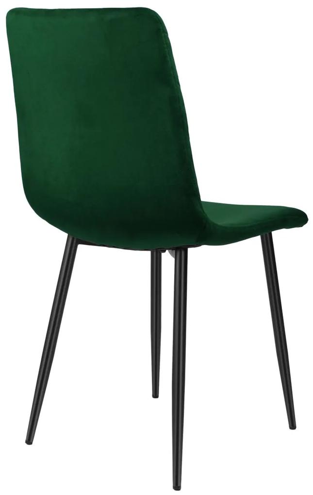 Čalouněná židle DEXTER samet zelená