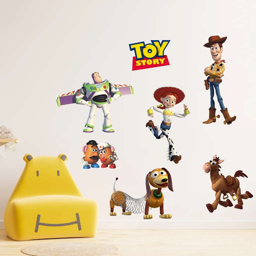 Toy Story - textilná nálepka na stenu