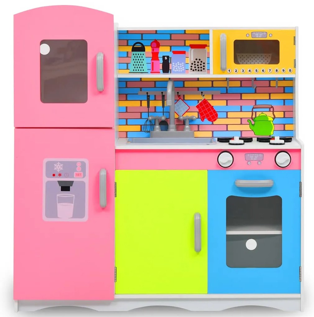 Detská kuchynka MDF 80x80x85 cm viacfarebná