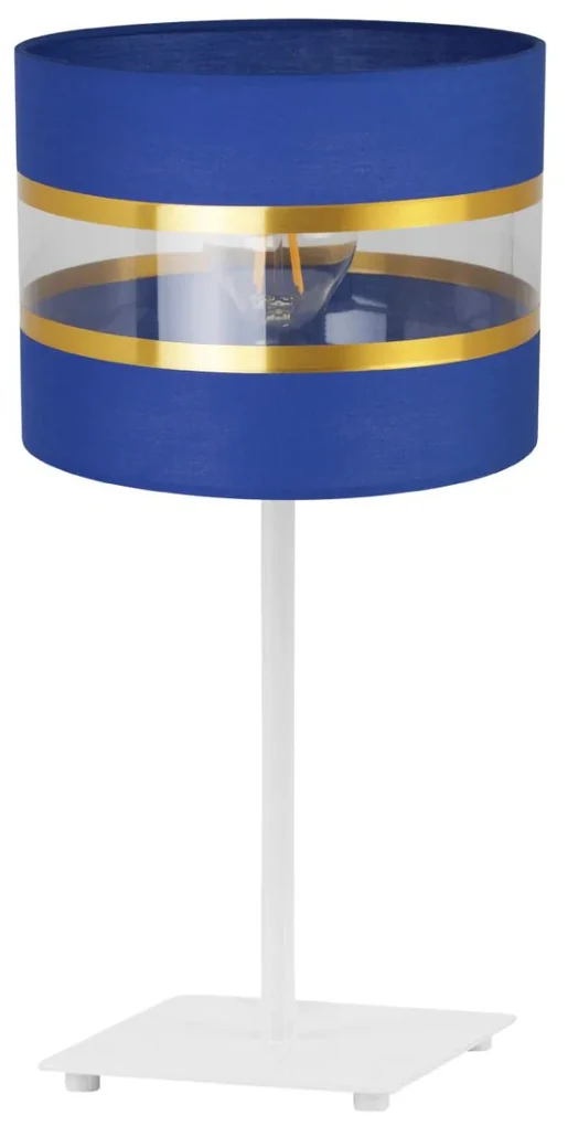 Stolná lampa Elegance, 1x textilné tienidlo (výber zo 6 farieb), (výber z 2 farieb konštrukcie), g, ln