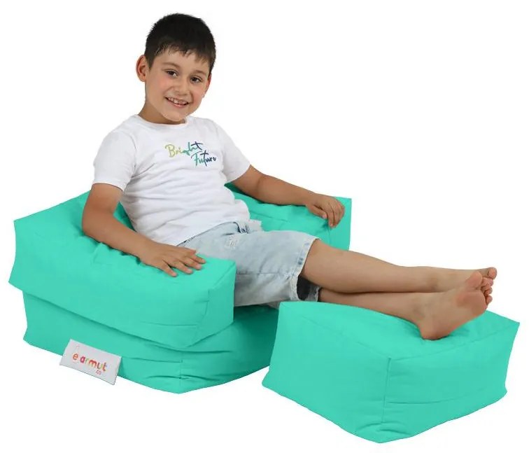 Sedací vak Kiddo (tyrkysová). Vlastná spoľahlivá doprava až k Vám domov. 1101676