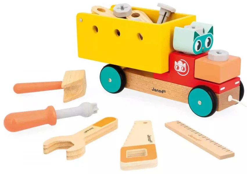 BricoKids - Veselý ťahač s náradím