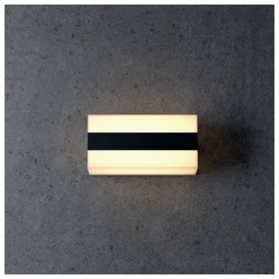 Redo 90326 - LED Vonkajšie nástenné svietidlo KODIAK LED/8W/230V IP65 biela/čierna