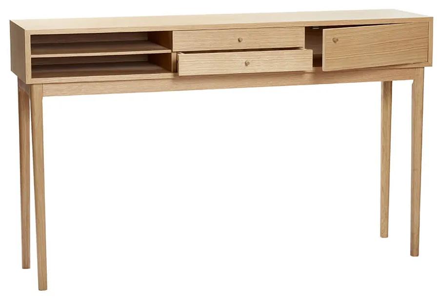 Konzolový stolík s priehradkami space 154 x 37 cm prírodný MUZZA