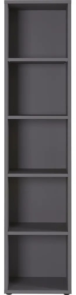 Antracitová knižnica 45x197 cm Agenda – Germania
