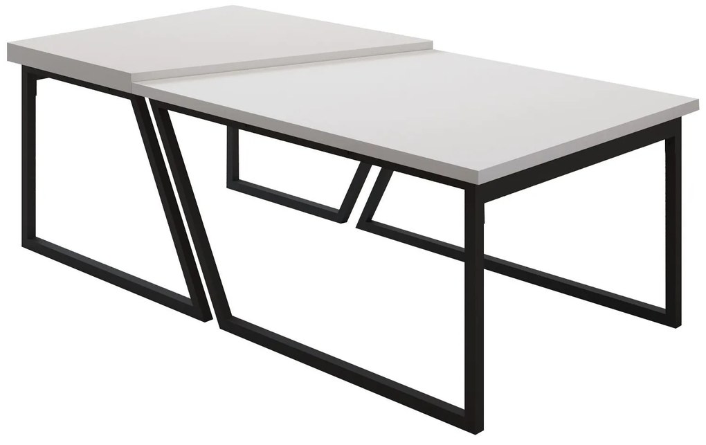 Set konferenčných stolíkov Veronico (biela). Akcia -20%. Vlastná spoľahlivá doprava až k Vám domov. 1127490
