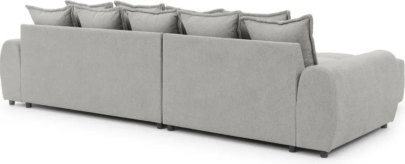 Svetlosivá rohová pohovka (ľavý roh/s leňoškou) Albane – Ropez