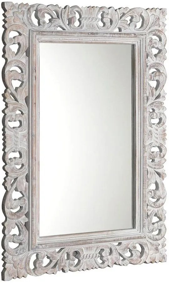 Sapho Sapho, SCULE zrkadlo v ráme, 80x120cm, bila Antique, IN324