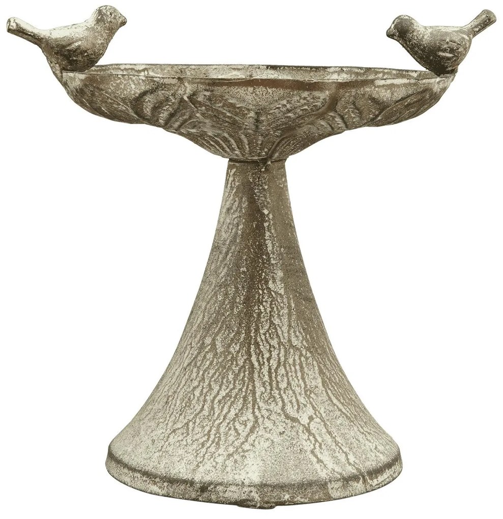 Napájadlo pre vtáky na nohe Layla, 18x18,5 cm, kov, sivá