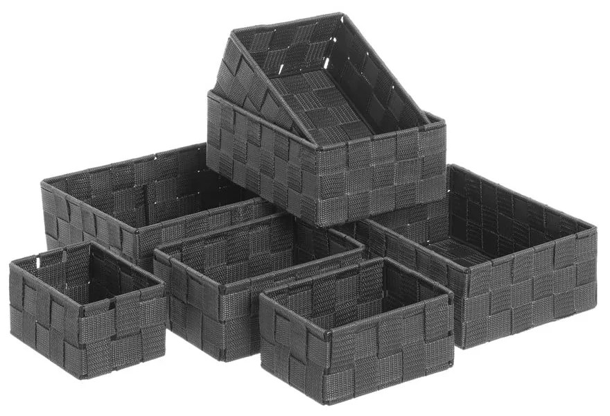 Látkové košíky do kúpeľne v súprave 7 ks - Casa Selección