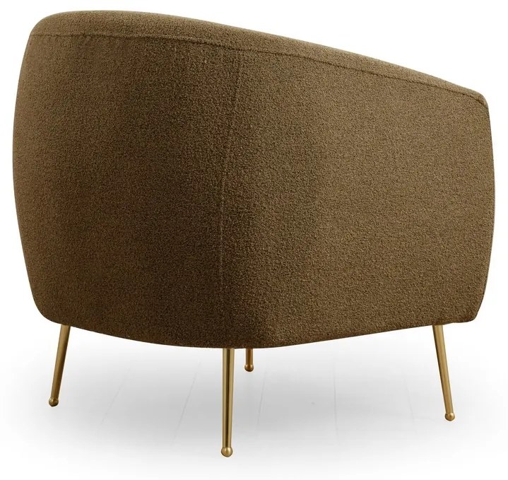 Moderné kreslo Esessy, 70 x 82 cm - khaki