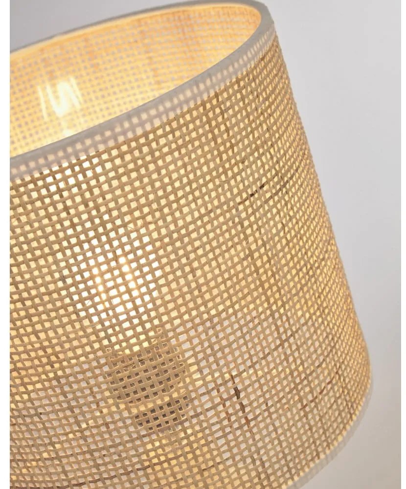 Krémová/v prírodnej farbe keramická stolová lampa (výška 46 cm) Erna – Kave Home